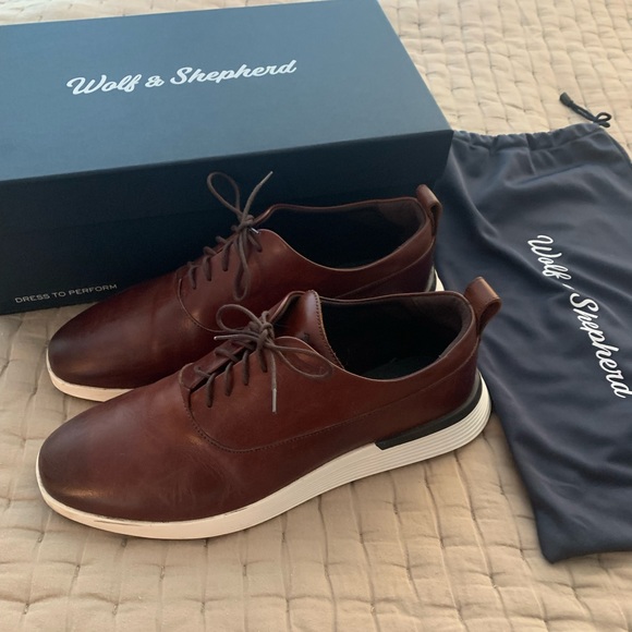wolf & shepherd Shoes Like New Wolf And Shepherd Dress Shoes Brown Crossover Longwing Worn